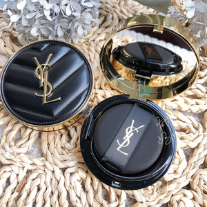 ysl圣罗兰超模蕾丝/羽毛气垫   b10 b20 新色05 皮革气垫