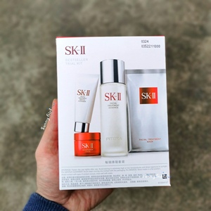 SK2/SK-II体验套装神仙水75ml大红瓶15g洁面20g面膜1P