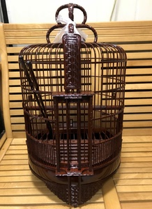 广式画眉雕刻公笼 画眉雕花笼 标准36画眉笼广式画眉笼 画眉笼