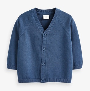 NEXT英国代购    男婴宝宝秋款    藏青色纯棉针织休闲开衫外套