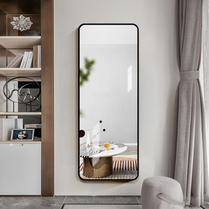 北欧铝框试衣镜家用壁挂全身镜卧室挂墙穿衣镜拍照落地镜