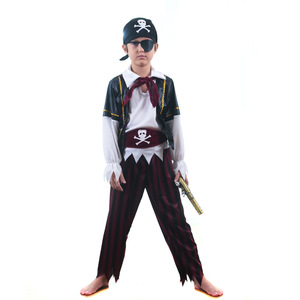 迪士尼男童装扮儿童cosplay海盗服装 舞台表演演出角色扮演服套装