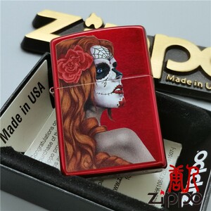 唐人zippo正品 红光漆亡灵节墨西哥女郎 28830
