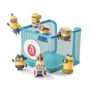 全新8件套装原盒大润发礼品小黄人公仔杯缘杯垫杯盖玩具 可单卖