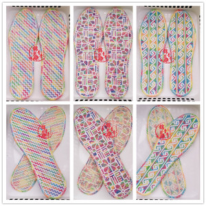 重庆全手工十字绣成品鞋垫七彩线棉线多色棉布加厚缝边吸汗防臭