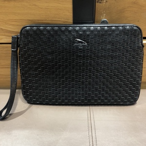 jaguar捷豹男包手包男真皮手拿包牛皮手抓包 编织信封包 72201