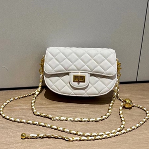 2022新款女包珍珠皮小香质感百搭链条包网红包包百搭锁扣洋气包包