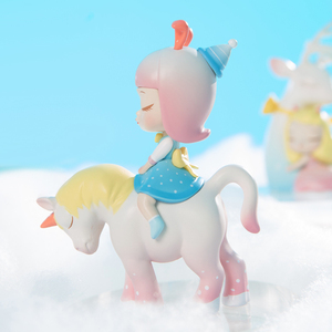 白夜童话 盲盒摆件少女行夜光q版手办可爱送女友礼物治愈系摆件