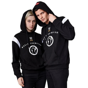 英雄lpl联盟总决赛ig队服青少年s8夺冠秋季加绒套头连帽休闲卫衣