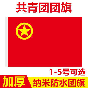 中国共青团团旗1号2号3号4号5号纳米防水加厚团旗团徽定做旗帜