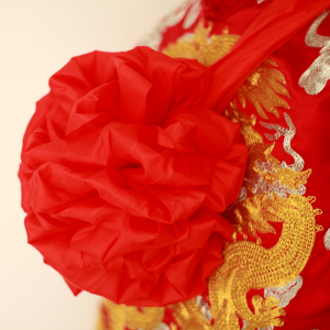 新郎拜堂绣球结婚大红花中式婚礼道具黄晓明angelababy同款花球