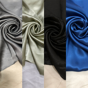 蚕之语●真丝面料桑蚕丝布料纯色四款颜色素绉缎服装料整料剪米售