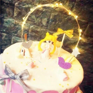 生日蛋糕派对装扮小夜灯氛围灯LED暖灯彩灯烘焙蛋糕装饰摆件串灯