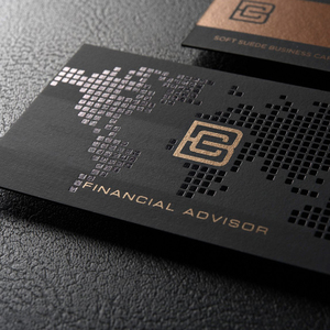 加厚黑卡名片烫金高档商务轻奢金融保险公司个性水晶凹凸双面咭片印刷