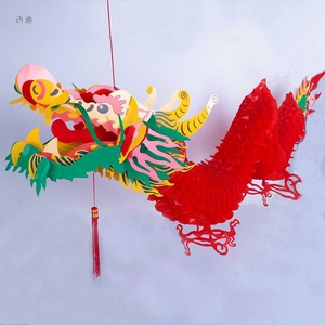 端午节纸龙塑纸龙 灯笼灯 装饰龙形灯笼装饰灯龙 灯笼灯 春节龙灯