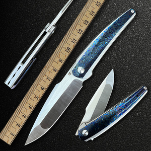 收藏m390折叠刀匠人精品文玩爱好刀具钛合金户外小刀高品质手工刀