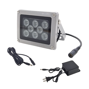 监控补光灯LED白光户外光敏感应 摄像头红外夜视辅助照明220V防水