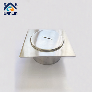 不锈钢方型清扫口方形面板螺纹式扫除口洁净地面卫生级堵头检查口