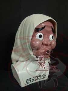 日本传统面具火男图片