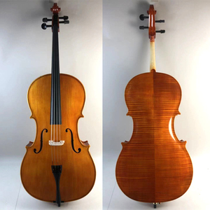 2020新款全手工虎纹大提琴云杉木面板初学者专用大提琴Cello