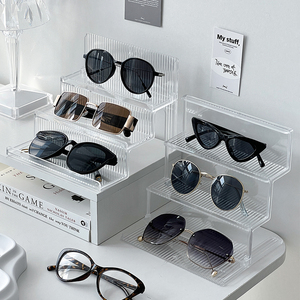 眼镜展示架透明亚克力眼镜架子多层陈列眼镜店道具太阳镜墨镜支架