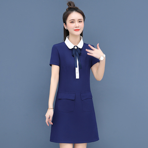 000人付款淘宝夏季接待职业装连衣裙女美容院空姐制服2022春季幼师服