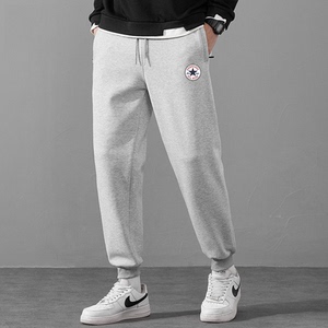 匡威卫裤纯棉免烫处理宽松青年学生长裤休闲百搭converse运动裤