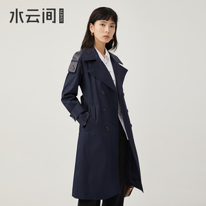 水云间风衣女秋新款韩版显瘦休闲中长款风衣外套女过膝薄款