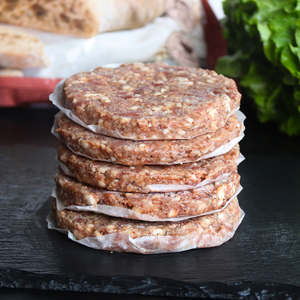 牛肉饼100g20片炸鸡汉堡饼新鲜冷冻黑椒肉饼早餐手抓饼三明治汉堡