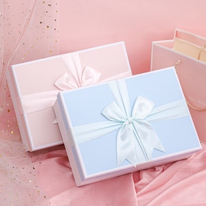 母亲节礼盒 蝴蝶结丝带礼品盒 生日礼物内衣丝巾泡泡机风扇包装盒
