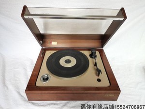 早期日本产胜利狗牌黑胶木电唱片留声机怀旧二手老式物件非手摇