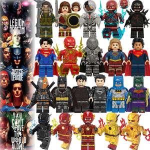 DC正义联盟闪电侠女超人佐德蝙蝠侠兼容乐高拼装积木人仔儿童玩具