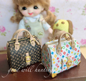 心灵捕手微缩模型 ob11袖珍迷你手工制作娃包包 箱包旅行袋 芭比