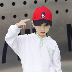 超级英雄儿童帽子春秋薄款男童宝宝鸭舌帽男孩太阳遮阳防晒棒球帽
