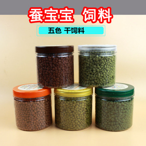 蚕宝宝饲料彩色蚕宝宝变色蚕七彩蚕天然彩蚕宝宝彩色活蚕天然彩蚕