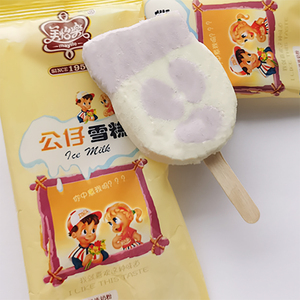 美怡乐公仔香芋味榴莲牛奶奶油冰淇淋网红小雪生娃娃头脸大头雪糕