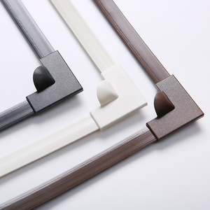 DIY磁性纱窗材料组件转角pvc边框卡条材料软边框自制磁性窗纱配件