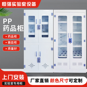 PP酸碱柜学校实验室试剂柜双锁防耐腐蚀危险化学药品安全柜储存柜