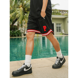 phew毛巾绣高街针织篮球短裤男夏季新款美式休闲裤子潮流运动裤