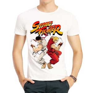 街头霸王T恤游戏街霸短袖白色联名衣服男女Street Fighter tshirt