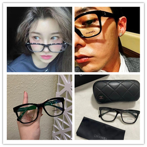 代购chanel香奈儿3392光学眼镜架平光眼镜框权志龙同款男女通用