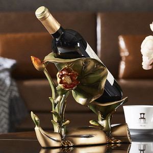 欧式红酒架摆件现代轻奢高档酒柜装饰品客厅家居摆设创意工艺品