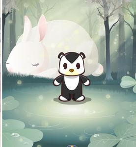 【艾伦】奥比岛绝版背景 奥比苜蓿精灵林全屏熊背景[高价收绝版]