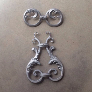 铁门配件 铁艺大门铝花配件压铸铝门花 围栏配件花后装式铝花配件