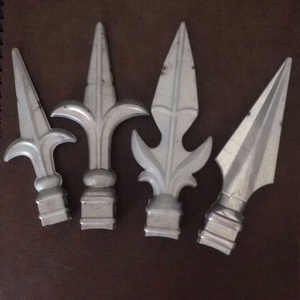 铁艺空心铁皮枪头 大门矛尖 护栏围栏尖头 25方管 30方管矛尖