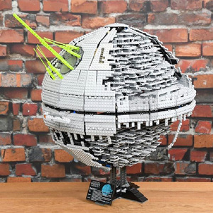 兼容乐高积木颗粒星球大战帝国武器死星ii绝版88828二代05026玩具