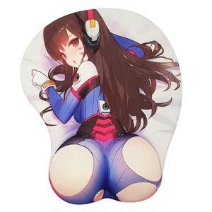 守望先锋d.va 3d立体守望屁股鼠标垫 宅男鼠标垫