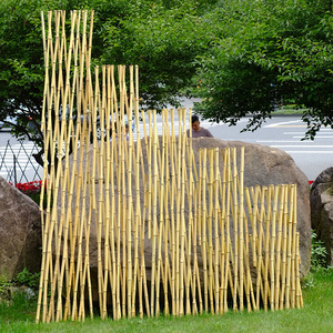 防腐竹篱笆栅栏围栏植物爬藤花支架户外庭院花园菜园伸缩竹子护栏