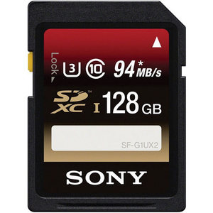索尼SD卡128G 94M/S 相机内存卡G1UX高速SDXC 4K摄像机佳能微单反