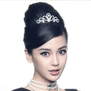 丸子头新娘假发包盘发花苞头假发赫本发包蓬松盘发扎发新娘发包